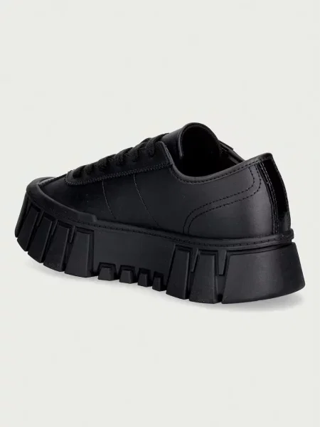 Tommy Jeans TJW PLATFORM SNEAKER LEATHER LC sneakersy skórzane czarne