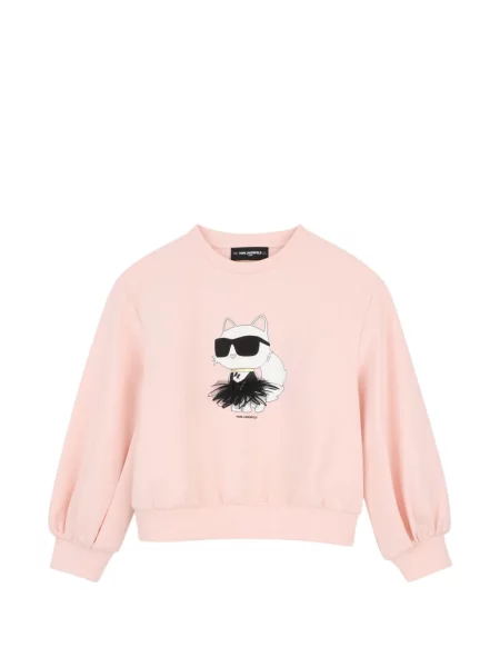 Bluza dziecięca Karl Lagerfeld różowa