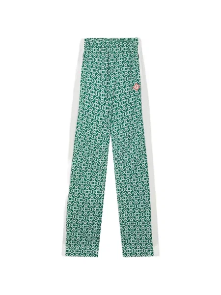 Pantaloni Casablanca cu imprimeu geometric alergare verde