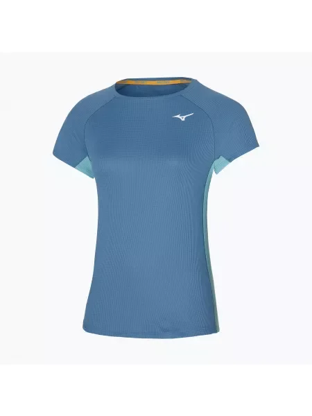 Дамска тениска за бягане Mizuno Dryaeroflow Tee copen blue синьо