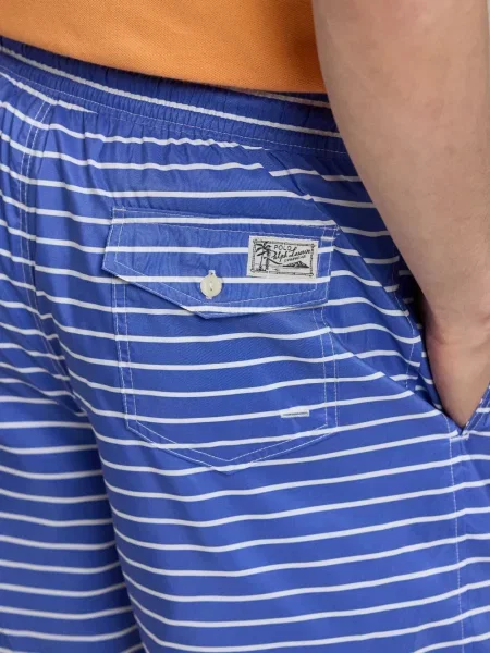 Tricou polo Polo Ralph Lauren cu glugă cu blană cu broderie roșu