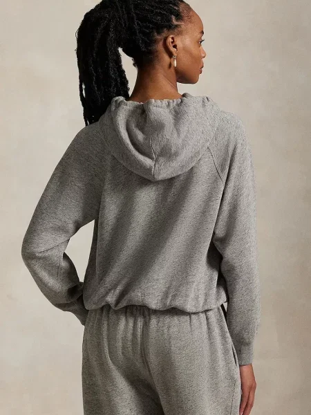 Polo Ralph Lauren bluza z kapturem gładka szary