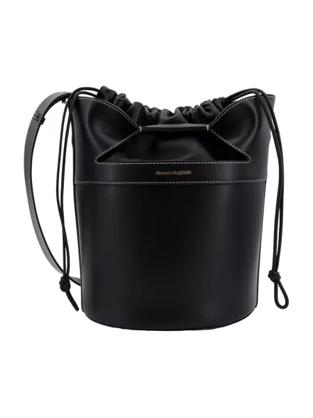 Plecak Alexander Mcqueen zamszowy czarny