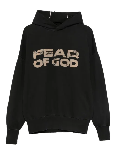 Hanorac cu glugă Fear Of God negru
