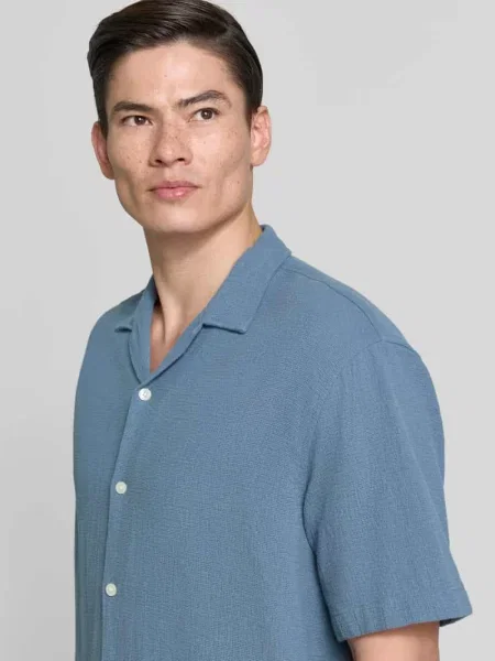 Koszula casualowa o kroju relaxed fit z czystej bawełny model RLXCAL' Selected Homme