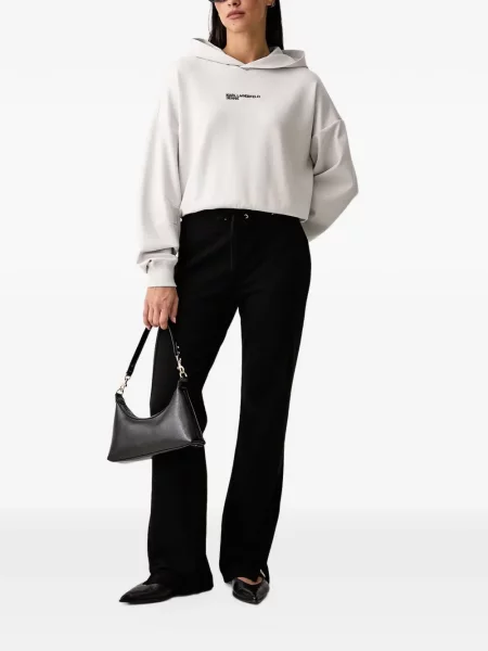 Τρέξιμο παντελόνι Karl Lagerfeld Jeans με αυτόγραφο μαύρο