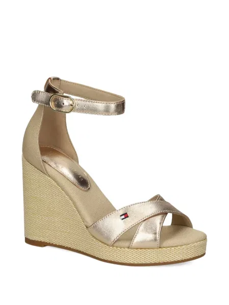 Sandale Tommy Hilfiger din piele auriu