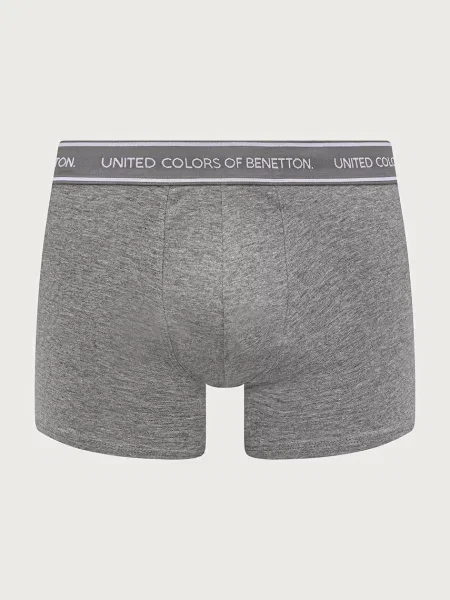 United Colors of Benetton priliehavé boxerky pánske s elastanom sivá