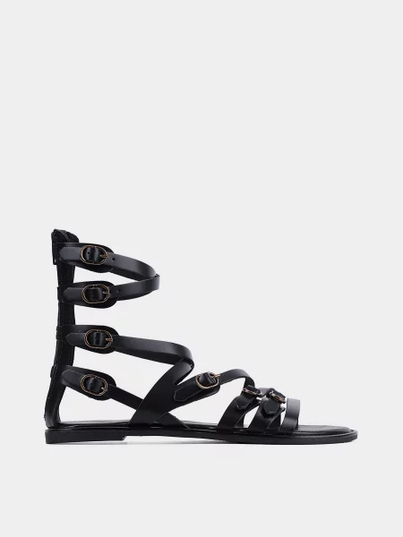 Шкіряні Сандалії Attizzare чорний