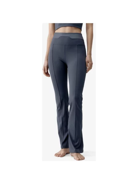 Długie legginsy Born Living Yoga Kaia szaroniebieski XS szare