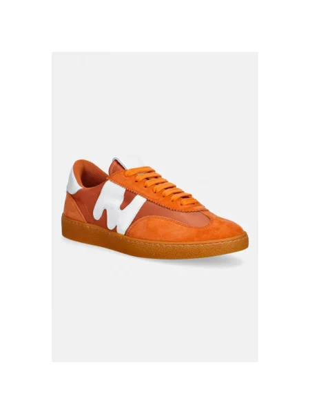Sneakersy Msgm skórzane pomarańczowe