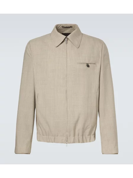 Geacă Slowear de lână bej