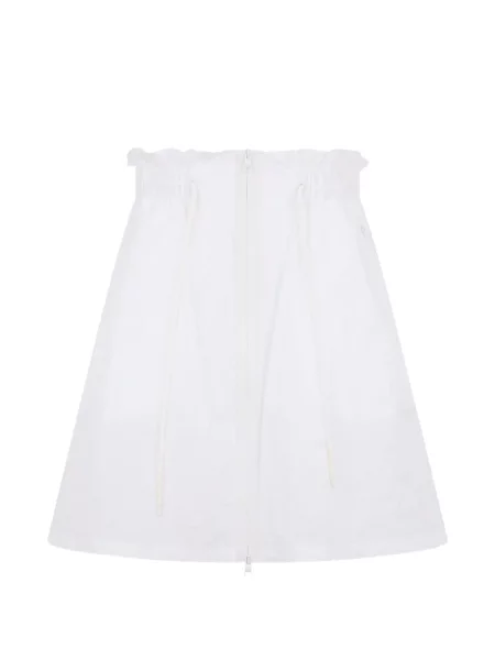 Mała mały spódnica mini Valentino Garavani z falbankami biała
