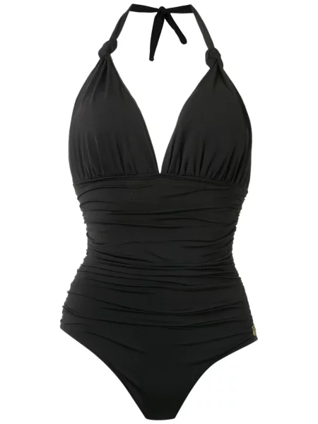 Costum de baie Brigitte drapat negru