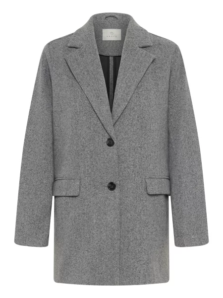 Kaffe Palton de primăvară-toamnă Saturn amestecat gri