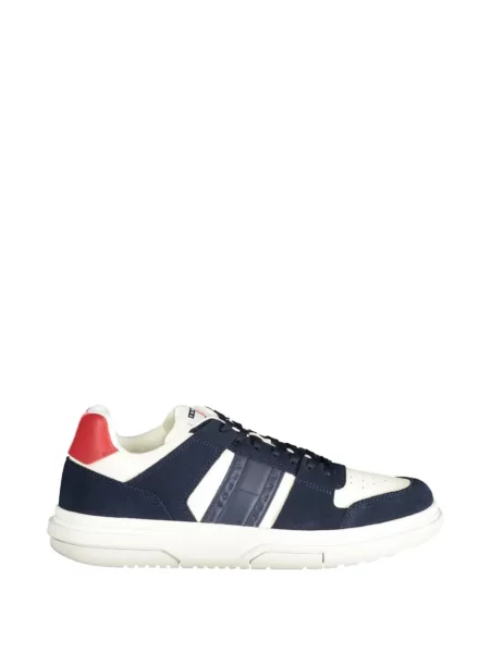 Sneakerși Tommy Hilfiger din piele de căprioară albastru