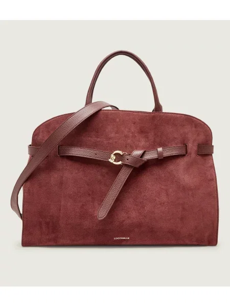 Coccinelle Geantă shopper Coccinelle Sabine | piele întoarsă