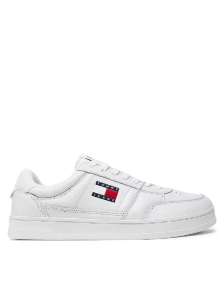 Tommy Jeans Sneakersy Tjm The Greenwich New Ess Bílá červené