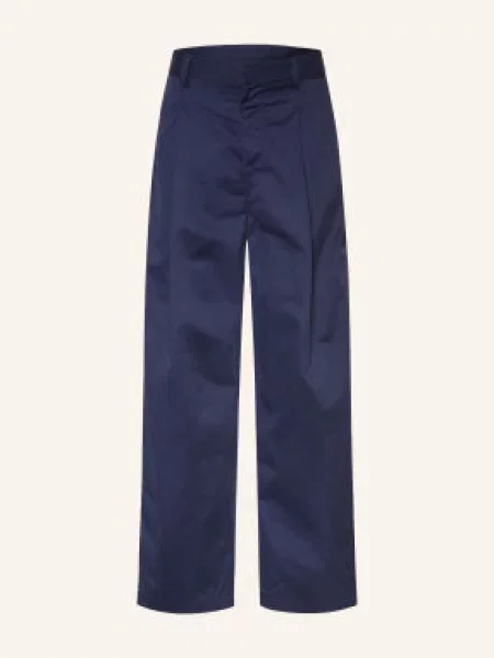Drôle De Monsieur Spodnie O Kroju Regular Fit blau granatowe