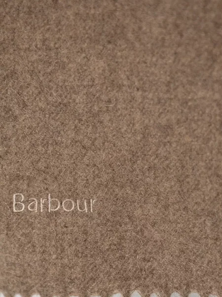 Шерстяной шарф Barbour бежевый