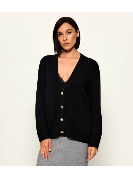 Liu Jo De lână cardigan | Relaxed fit negru