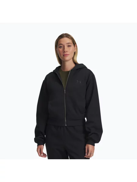 Hanorac de antrenament pentru femei Under Armour Icon Vida Fleece FZ black/black negru