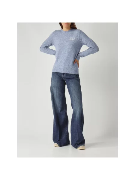 Sweter Mc2 Saint Barth z alpaki niebieski