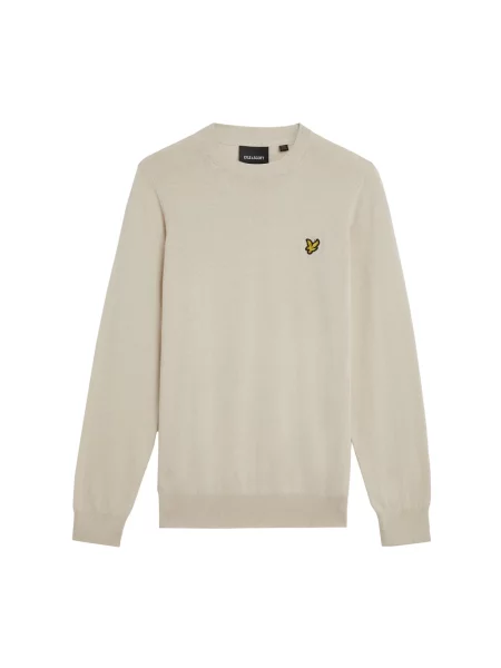 Sweter Lyle & Scott z wełny merino beżowy