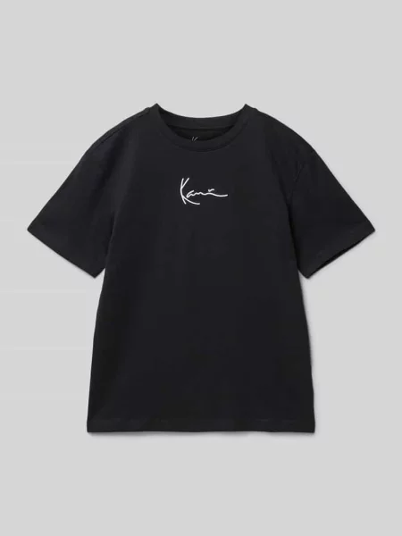 T-shirt z wyhaftowanym logo Another Cotton Lab czarna