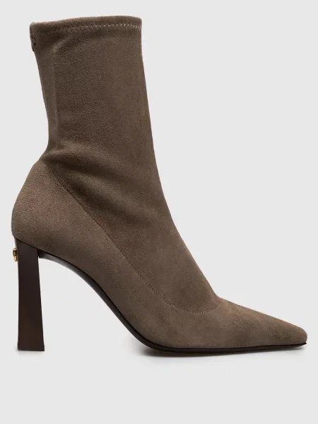 Замшевые ботильоны Giuseppe Zanotti коричневые