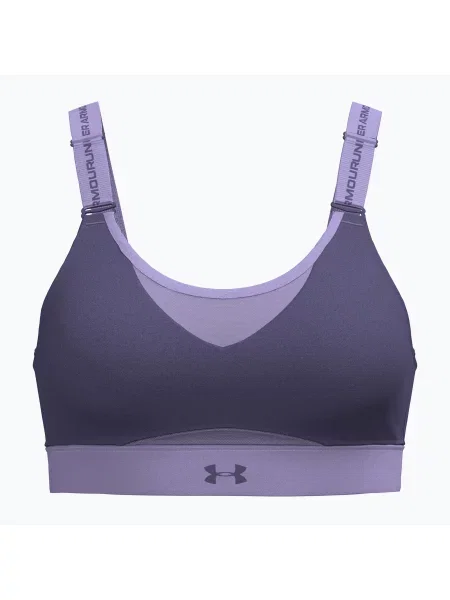 Biustonosz treningowy Under Armour Infinity High purple luxe/purple crest/purple luxe fioletowy