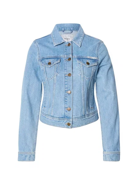 Pepe Jeans Geacă de primăvară-toamnă denim albastru