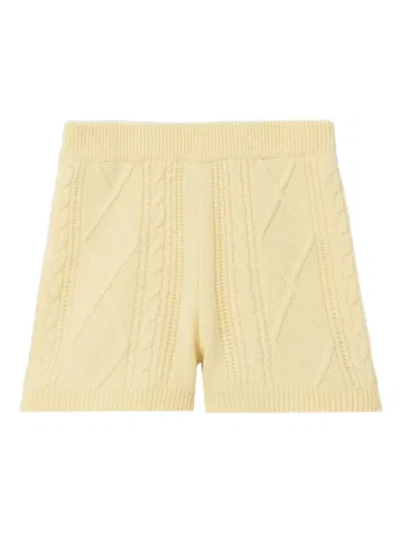 Pantaloni scurți Claudie Pierlot tricotate galben