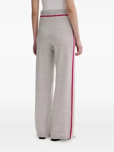 Pantaloni From Future cu dungi alergare cu cordon gri