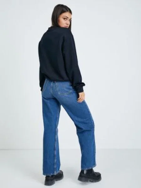 Karl Lagerfeld Hanorac Puffy Sleeve Glitter albastru