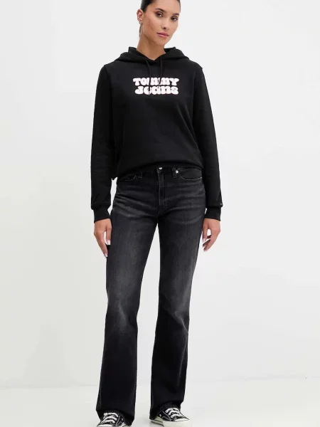 Tommy Jeans mikina černá