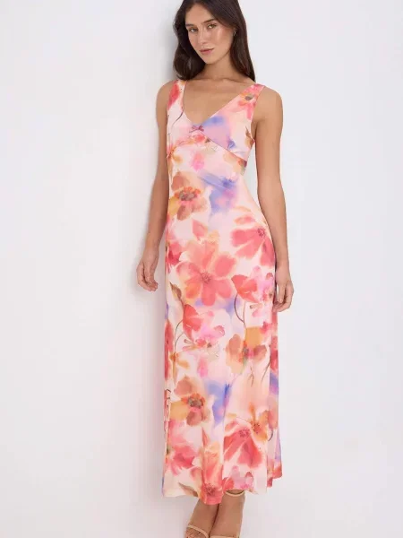 Trendyol Rochie / portocaliu / roz / roz albastru