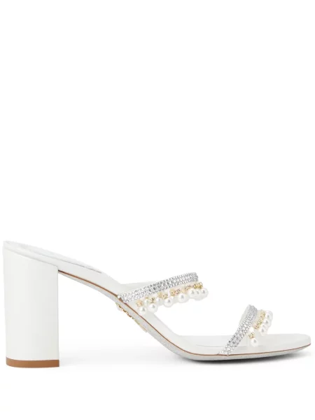 Mules René Caovilla stříbrné