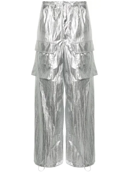 Pantaloni Mm6 Maison Margiela argintiu