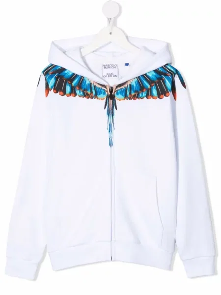 Bluza z kapturem dziecięca County Of Milan biała