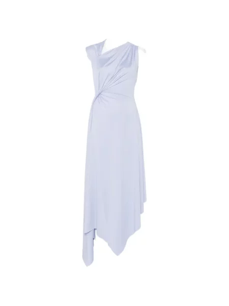 Rochie fără mâneci Victoria Beckham fără mâneci asimetrică albastru