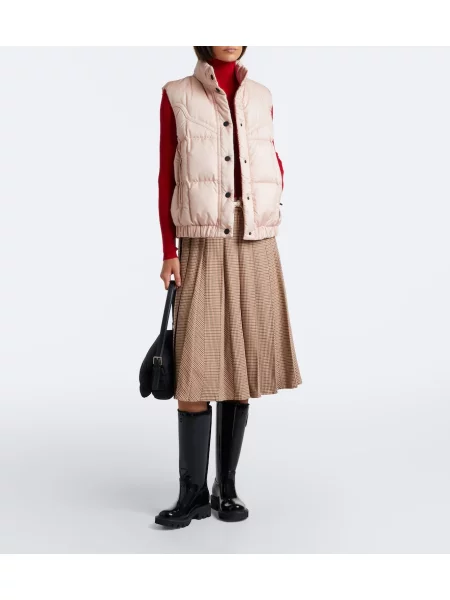 Vestă din puf Moncler Grenoble roz