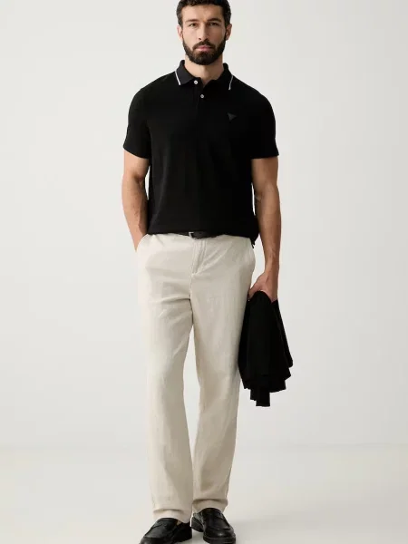 Tricou polo Guess negru