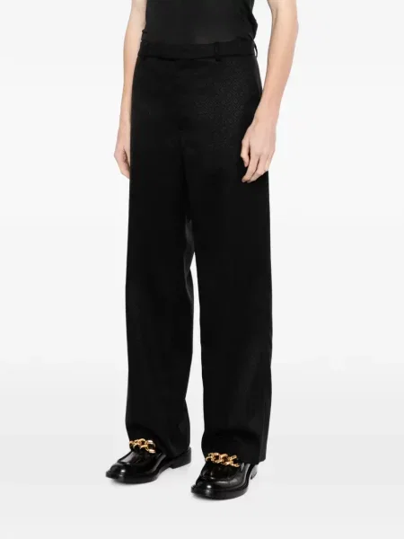 Pantaloni Casablanca din jacard negru
