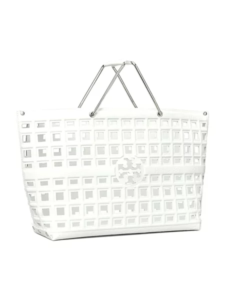 Torebka Tory Burch skórzana biała