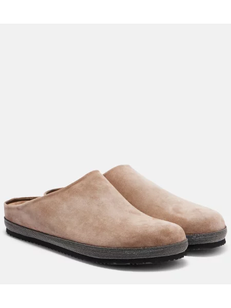 Cokle Brunello Cucinelli iz semiša bež