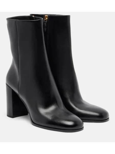 Cizme scurte Prada din piele negru