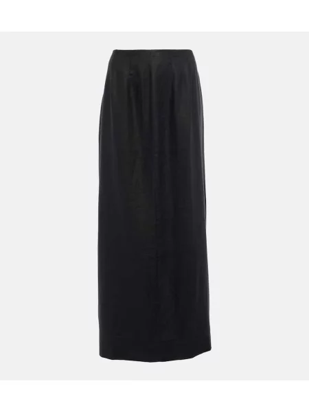 Fusta maxi Faithfull The Brand de in negru