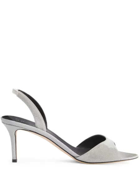 Sandale Giuseppe Zanotti din piele argintiu