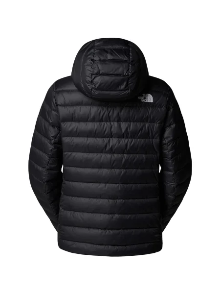 Páperová bunda The North Face s kapucňou čierna